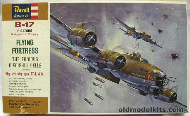 Revell 1/72 B-17F Flying Fortress Memphis Belle, H201-198 plastic model kit